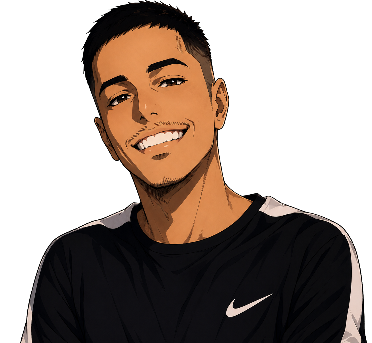 Retrato ilustrado de Matheus Felipe